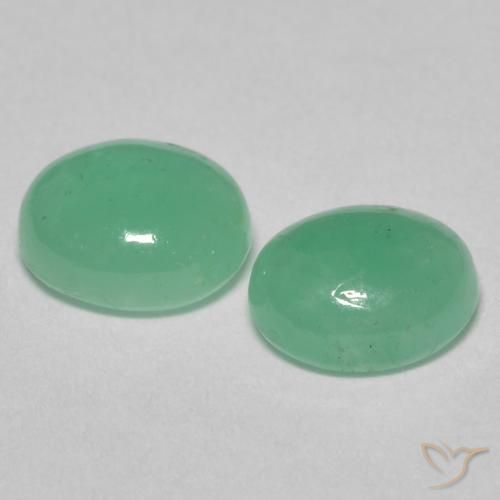 Gemme di Smeraldo Verde brillante naturale da 1.52 ct, Ovale, Traslucido