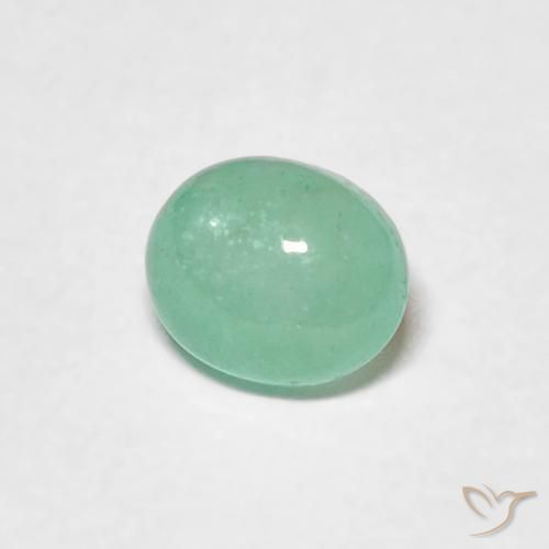 Smeraldo Verde chiaro naturale da 0.58 ct, Ovale, Traslucido