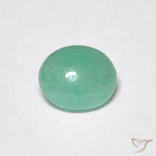 0.56ct Naturale Verde Menta Intenso Smeraldo, Ovale, Traslucido