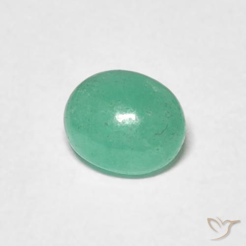 Smeraldo Verde Menta Intenso naturale da 0.56 ct, Ovale, Traslucido