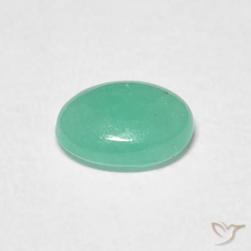 Smeraldo Verde medio naturale da 0.55 ct, Ovale, Traslucido