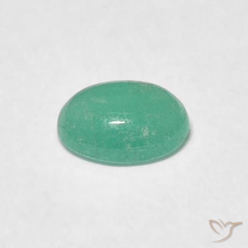 Smeraldo Verde medio naturale da 0.50 ct, Ovale, Traslucido