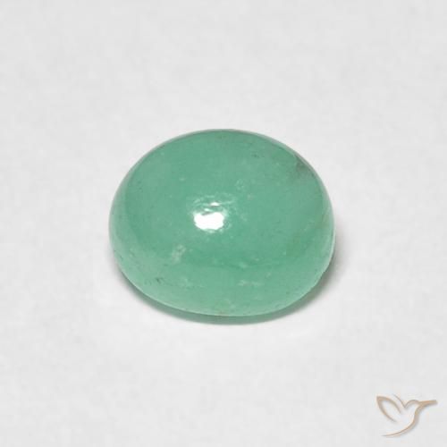 Smeraldo Verde medio naturale da 0.55 ct, Ovale, Traslucido