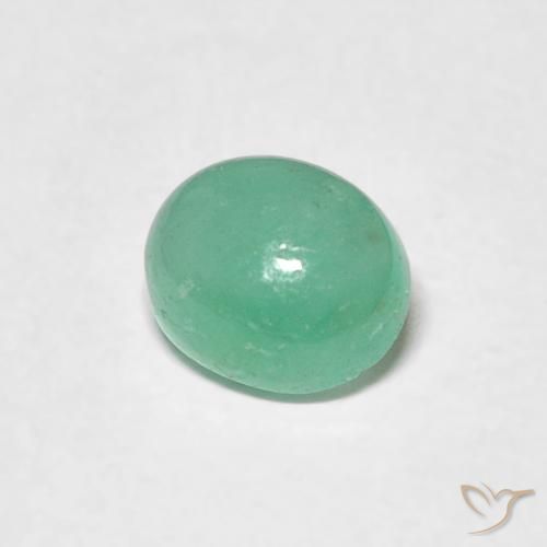 Smeraldo Verde medio naturale da 0.55 ct, Ovale, Traslucido