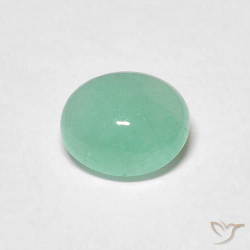 0.54ct Naturale Verde medio Smeraldo, Ovale, Traslucido