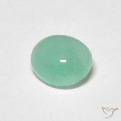 Smeraldo Verde medio naturale da 0.54 ct, Ovale, Traslucido