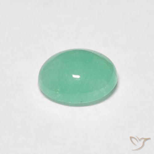 Smeraldo Verde medio naturale da 0.54 ct, Ovale, Traslucido