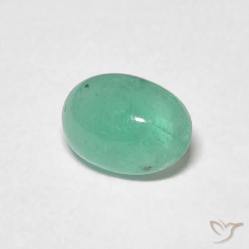 Smeraldo Verde medio naturale da 0.55 ct, Ovale, Traslucido