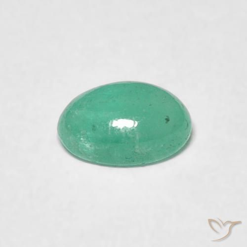 Smeraldo Verde medio naturale da 0.55 ct, Ovale, Traslucido