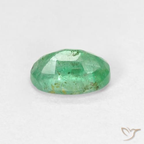 Smeraldo Blu verde naturale da 0.55 ct, Ovale, SI