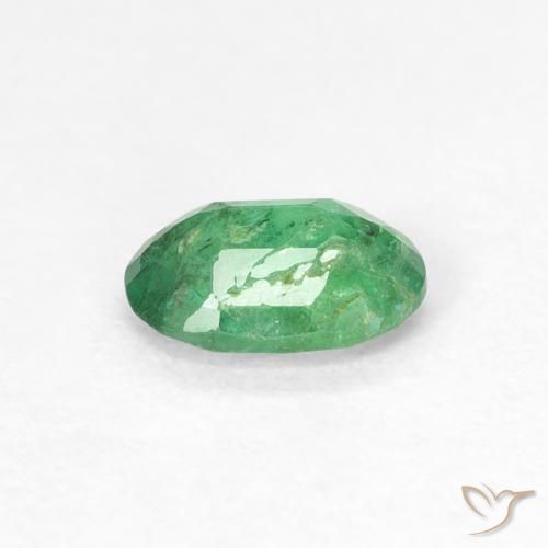 Smeraldo Verde medio naturale da 0.46 ct, Ovale, SI