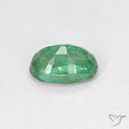Smeraldo Verde chiaro medio naturale da 0.50 ct, Ovale, SI