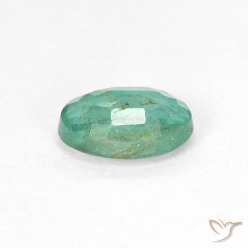 Smeraldo Verde freddo naturale da 0.50 ct, Ovale, SI