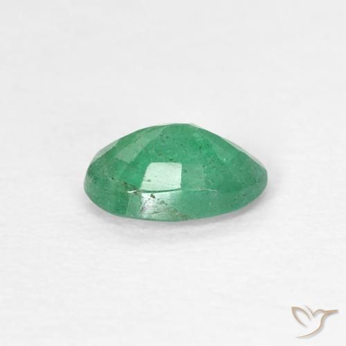 Smeraldo Verde caldo naturale da 0.42 ct, Ovale, SI