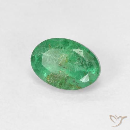 Smeraldo Trifoglio verde naturale da 0.57 ct, Ovale, SI