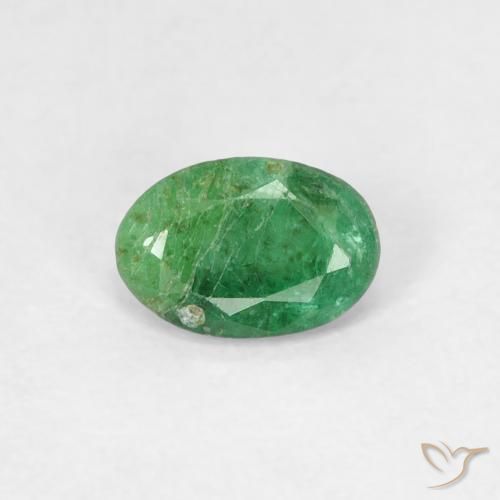 0.37ct Naturale Verde medio Smeraldo, Ovale, SI
