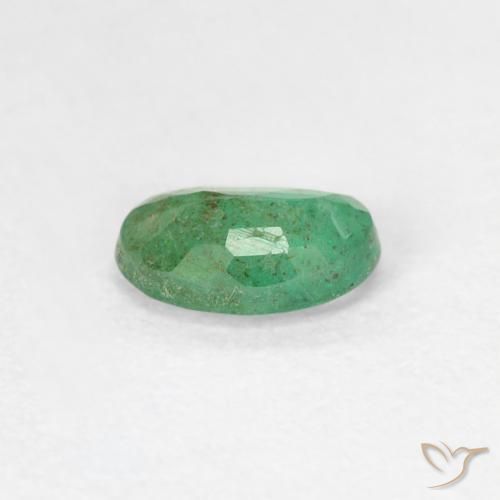 Smeraldo Verde chiaro naturale da 0.41 ct, Ovale, SI