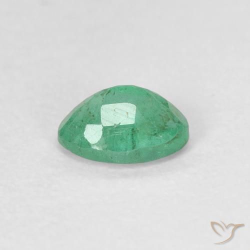 Smeraldo Verde freddo naturale da 0.45 ct, Ovale, SI