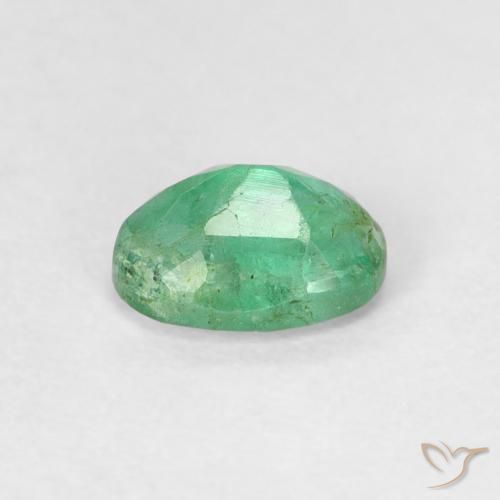 Smeraldo Verde Pistacchio naturale da 0.55 ct, Ovale, SI