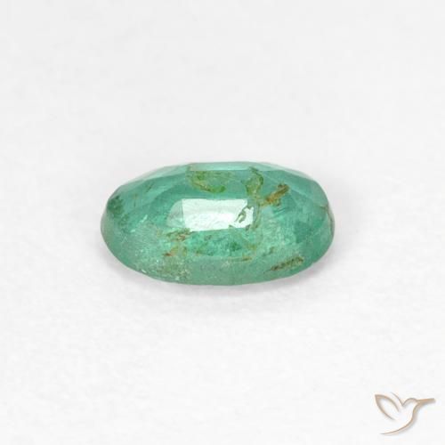 Smeraldo Verde freddo naturale da 0.38 ct, Ovale, VS-SI