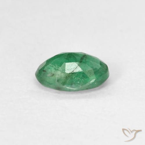 Smeraldo Verde chiaro medio naturale da 0.43 ct, Ovale, SI