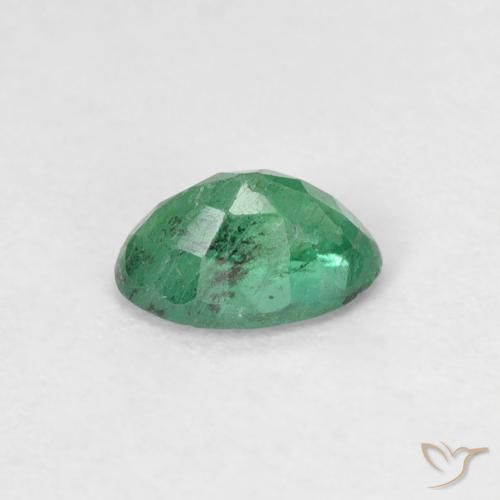 Smeraldo Verde chiaro medio naturale da 0.48 ct, Ovale, SI
