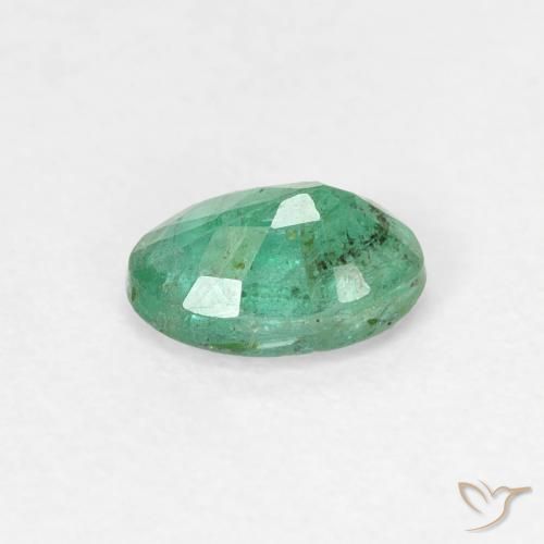 Smeraldo Verde medio naturale da 0.47 ct, Ovale, SI