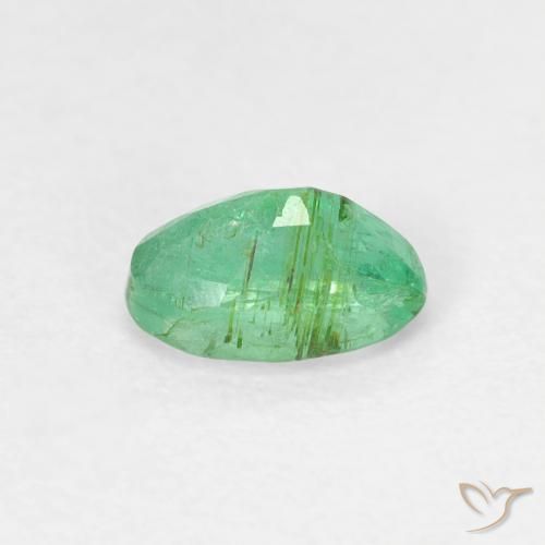 Smeraldo Verde chiaro di trifoglio naturale da 0.50 ct, Ovale, SI