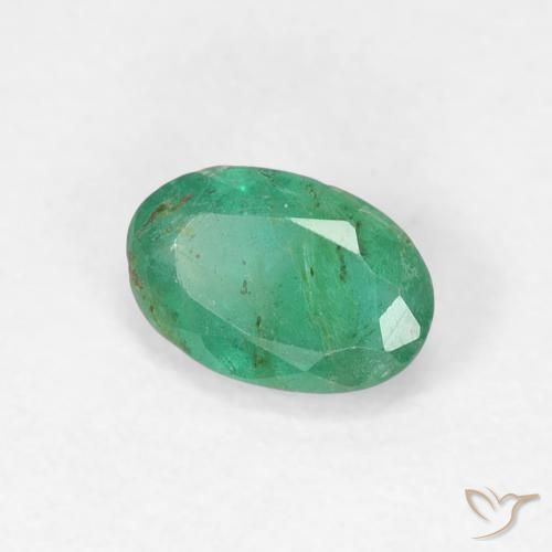 Smeraldo Verde Pistacchio naturale da 0.48 ct, Ovale, SI