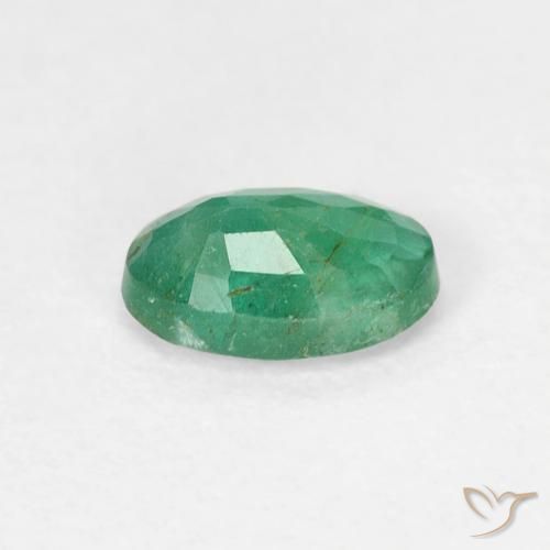 Smeraldo Verde Pistacchio naturale da 0.48 ct, Ovale, SI