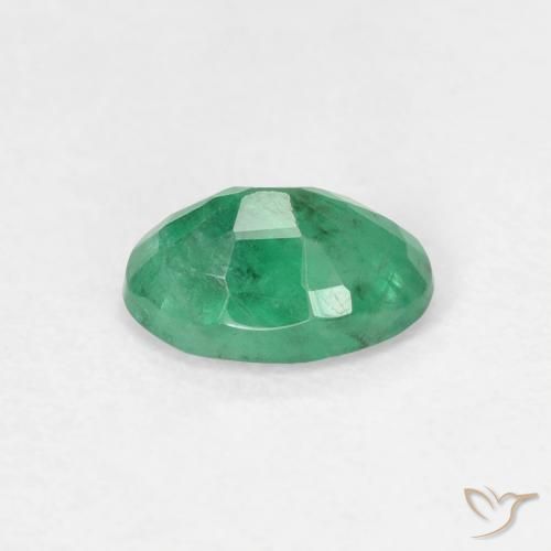 Smeraldo Verde chiaro naturale da 0.49 ct, Ovale, SI