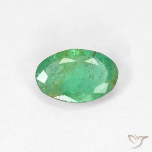 0.29ct Naturale Verde brillante Smeraldo, Ovale, SI