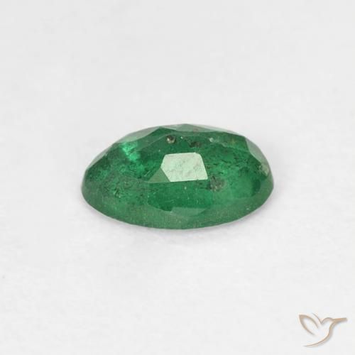 Smeraldo Verde medio naturale da 0.36 ct, Ovale, SI