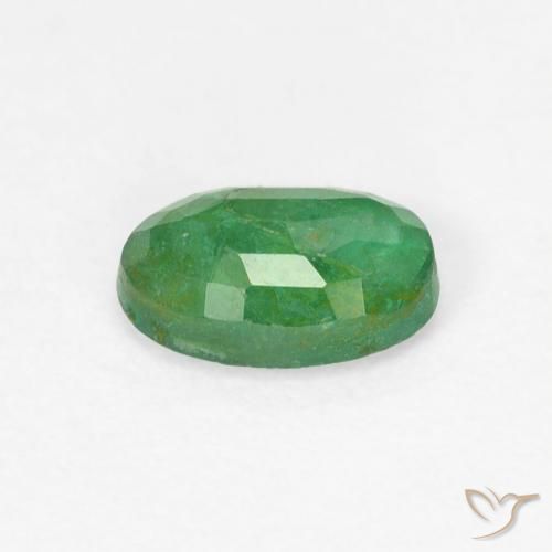 Smeraldo Verde medio naturale da 0.49 ct, Ovale, SI