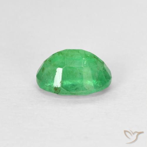 Smeraldo Verde medio naturale da 0.52 ct, Ovale, SI