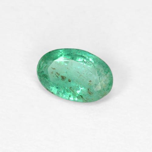 Smeraldo Verde freddo naturale da 0.35 ct, Ovale, SI