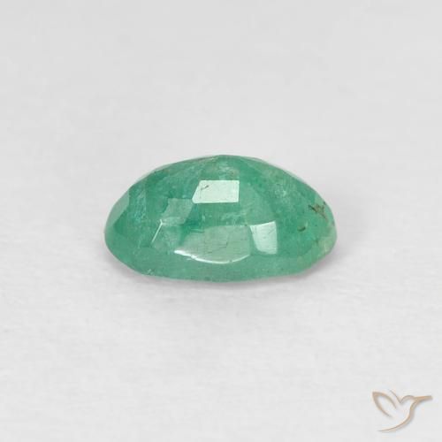 Smeraldo Verde chiaro naturale da 0.52 ct, Ovale, SI