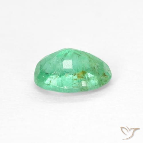 Smeraldo Verde chiaro naturale da 0.50 ct, Ovale, SI