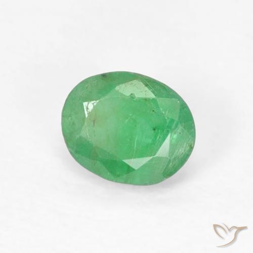 Smeraldo Trifoglio verde naturale da 0.40 ct, Ovale, VS-SI