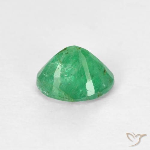 Smeraldo Verde medio naturale da 0.40 ct, Ovale, VS-SI