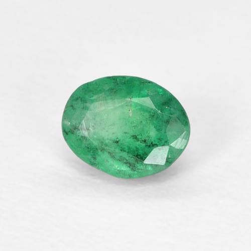 Smeraldo Verde medio naturale da 0.37 ct, Ovale, VS-SI