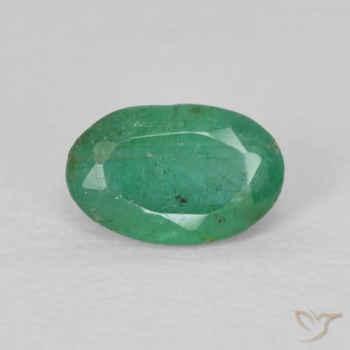 0.31ct Naturale Verde chiaro medio Smeraldo, Ovale, VS