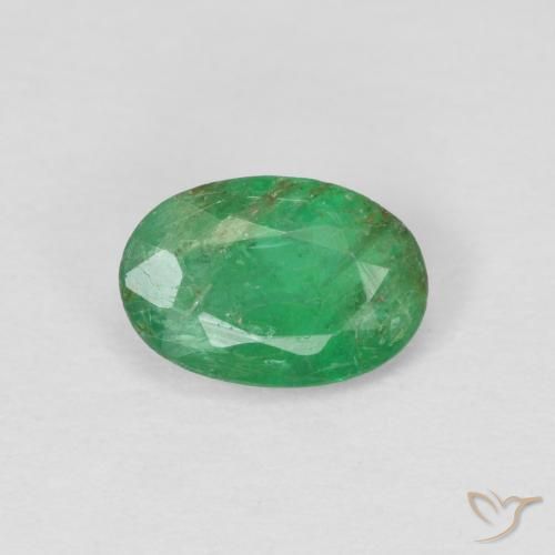 Smeraldo Trifoglio verde naturale da 0.40 ct, Ovale, VS-SI