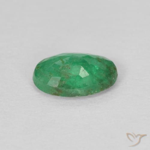 Smeraldo Trifoglio verde naturale da 0.40 ct, Ovale, VS-SI