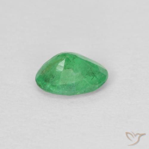 Smeraldo trifoglio verde naturale da 0,23 ct, taglio ovale, VS-SI