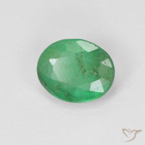 Smeraldo Trifoglio verde naturale da 0.71 ct, Ovale, SI