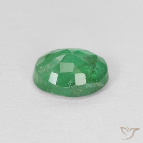 Smeraldo Trifoglio verde naturale da 0.71 ct, Ovale, SI