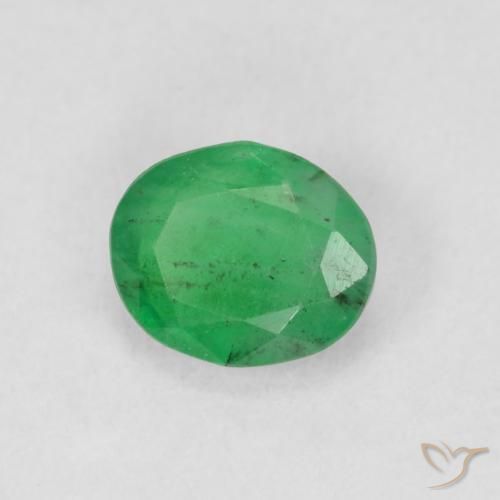 Smeraldo Trifoglio verde naturale da 0.61 ct, Ovale, SI