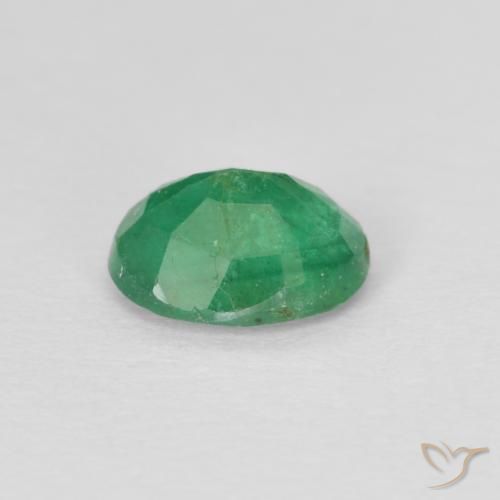 Smeraldo Verde caldo naturale da 0.60 ct, Ovale, SI