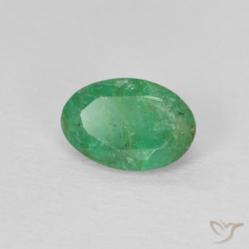 Smeraldo Trifoglio verde naturale da 0.43 ct, Ovale, SI